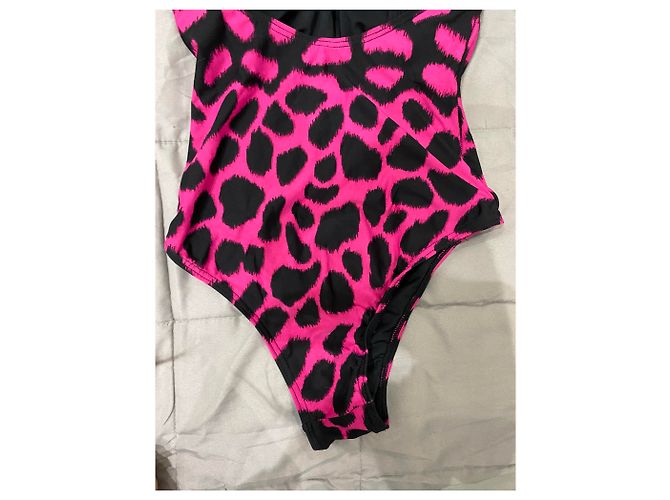 Michael Kors Badeanzug Schwarz Rosa Fuchsia Polyester Größe 42 Pink Fuschia - Ansicht 4