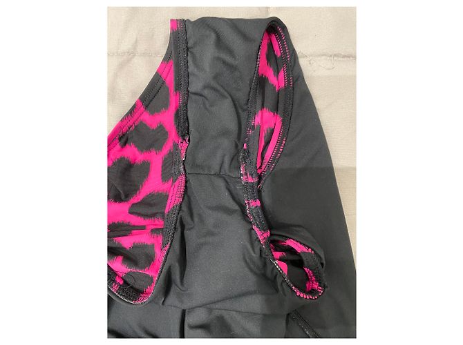 Michael Kors Badeanzug Schwarz Rosa Fuchsia Polyester Größe 42 Pink Fuschia - Ansicht 5