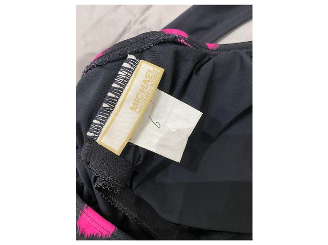 Michael Kors Badeanzug Schwarz Rosa Fuchsia Polyester Größe 42 Pink Fuschia - Ansicht 6