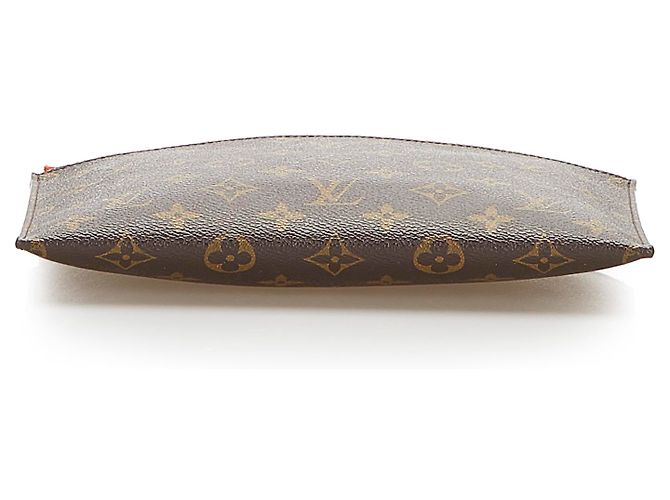 Louis Vuitton Brown Monogram Pochette Pallas Marrone Rosso - vista 4