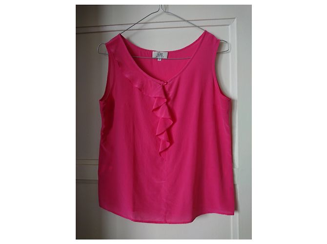 Top de seda rosa Pablo De Gerard Darel Talla 36 - vista 2