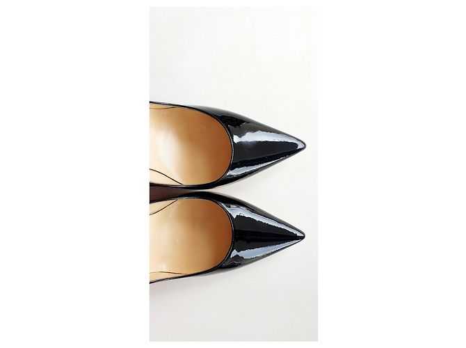 Décolleté Jimmy Choo Anouk in vernice nera misura 40 Nero - vista 2