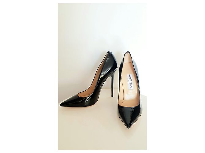 Décolleté Jimmy Choo Anouk in vernice nera misura 40 Nero - vista 5