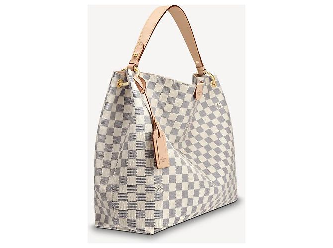 Louis Vuitton LV Graceful MM damier azur Beige - vista 2