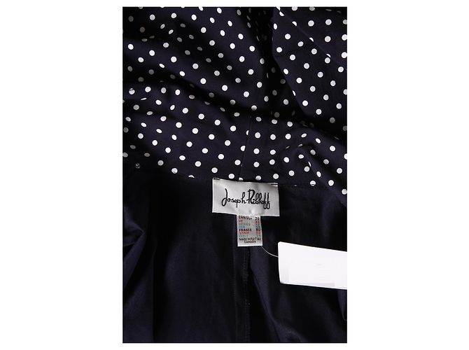 Giacca a pois Joseph Ribkoff blu Bianco - vista 3