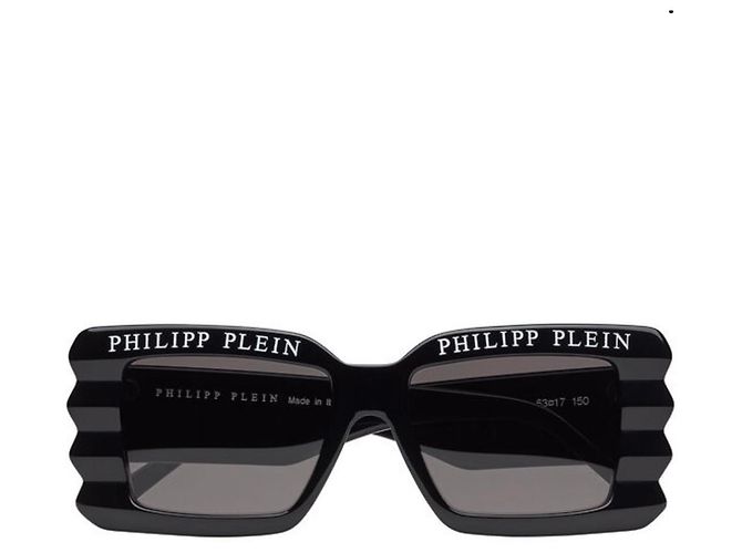 Occhiali da sole Philipp Plein neri in nylon e acetato Nero - vista 4