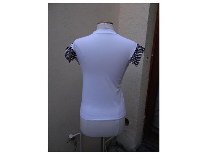 Camiseta Christopher Kane de algodón blanca con strass Swarovski Blanco - vista 5