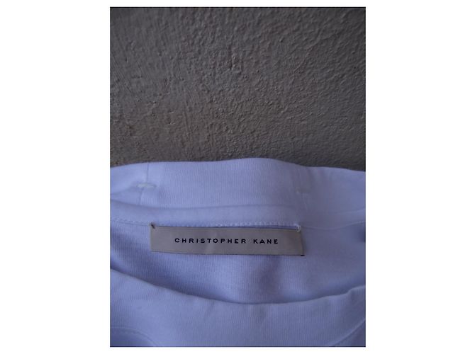 Camiseta Christopher Kane de algodón blanca con strass Swarovski Blanco - vista 7