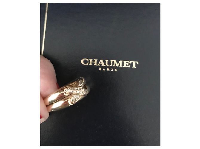 Anello Chaumet Liens in oro giallo e diamanti misura 55 Gold hardware - vista 2