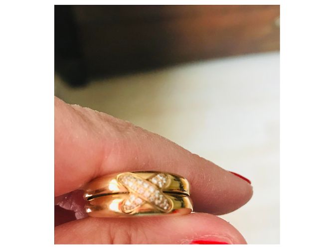 Anello Chaumet Liens in oro giallo e diamanti misura 55 Gold hardware - vista 5