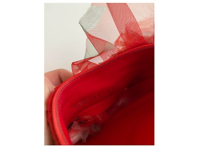 Mules Alexander Mcqueen in pelle rossa Rosso - vista 9