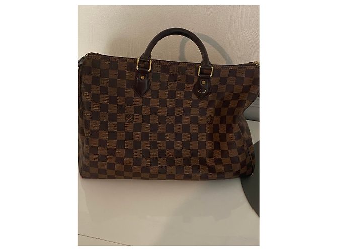 Borsa a mano Louis Louise in pelle marrone - vista 4