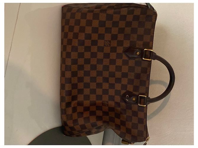 Borsa a mano Louis Louise in pelle marrone - vista 5