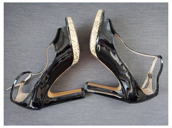 Sandali Chloé in pelle nera 36 Nero - vista 8
