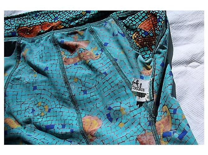 Hermès Badeanzug Mosaik Kollektion Metallic Lyocell Mehrfarben Metallisch - Ansicht 4