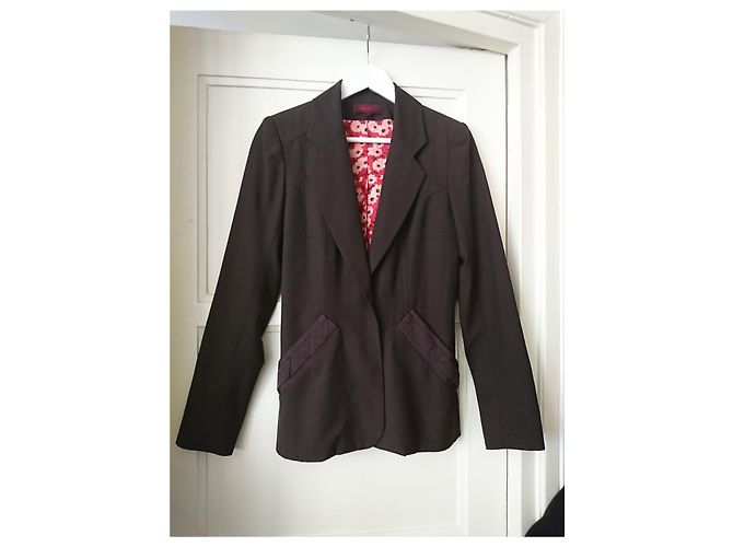 Kenzo Wool Jacket Chocolate - view 3