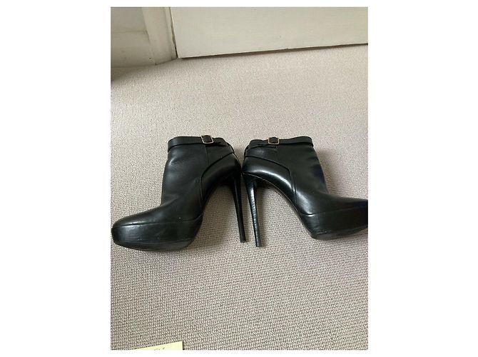 Burberry Prorsum Botines Burberry con hebilla Negro - vista 4