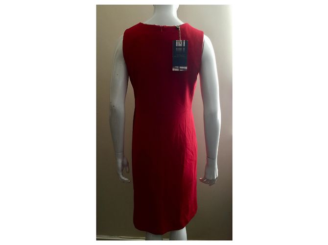 Barbour Leathen Summer Tartan Kleid Rot - Ansicht 4