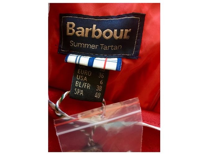Barbour Leathen Summer Tartan Kleid Rot - Ansicht 6