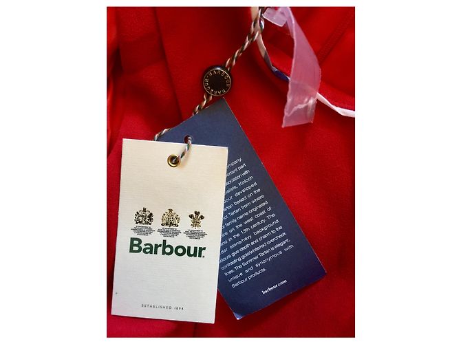 Barbour Leathen Summer Tartan Kleid Rot - Ansicht 7