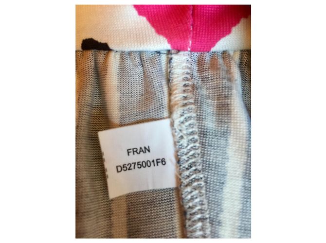 Diane Von Furstenberg Vestido de seda DvF Fran con estampado de Tarot Negro Rosa Blanco - vista 5