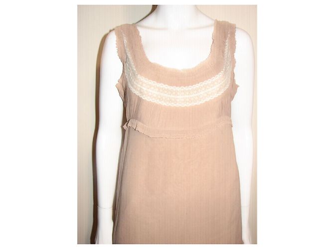 Vestido de seda nude de Temperley London Beige Carne - vista 2