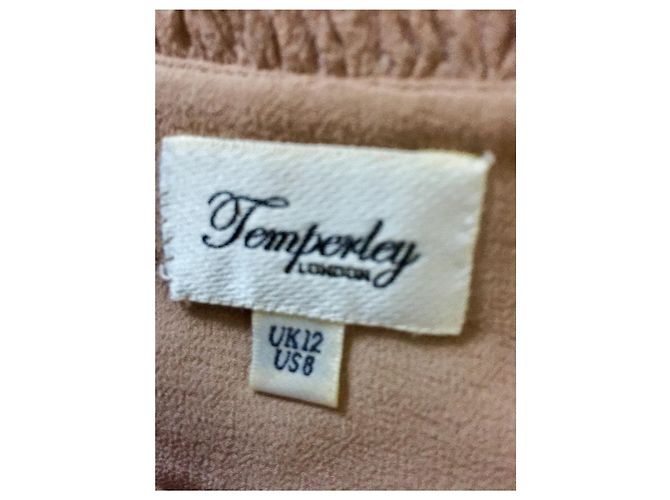 Vestido de seda nude de Temperley London Beige Carne - vista 5