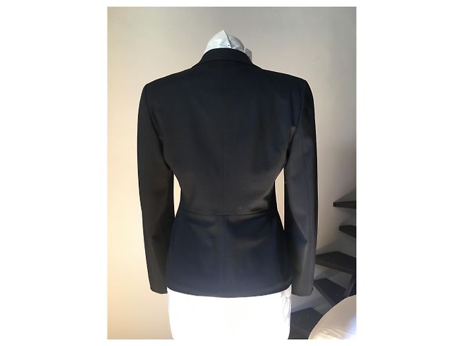 Conjunto de Saia Gucci de Lã Preto - vista 2