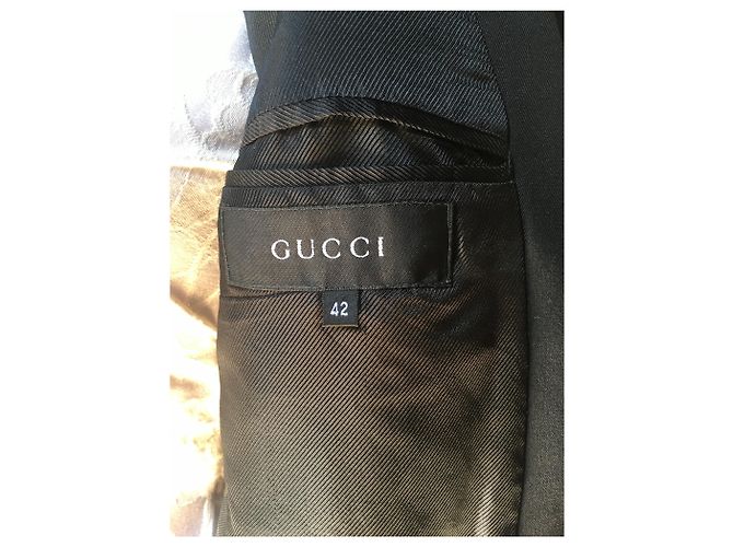 Conjunto de Saia Gucci de Lã Preto - vista 3