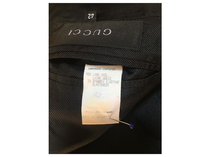 Conjunto de Saia Gucci de Lã Preto - vista 4
