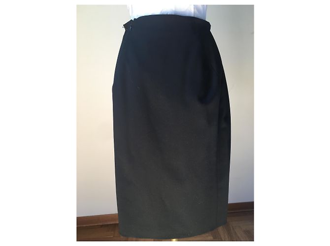 Conjunto de Saia Gucci de Lã Preto - vista 7