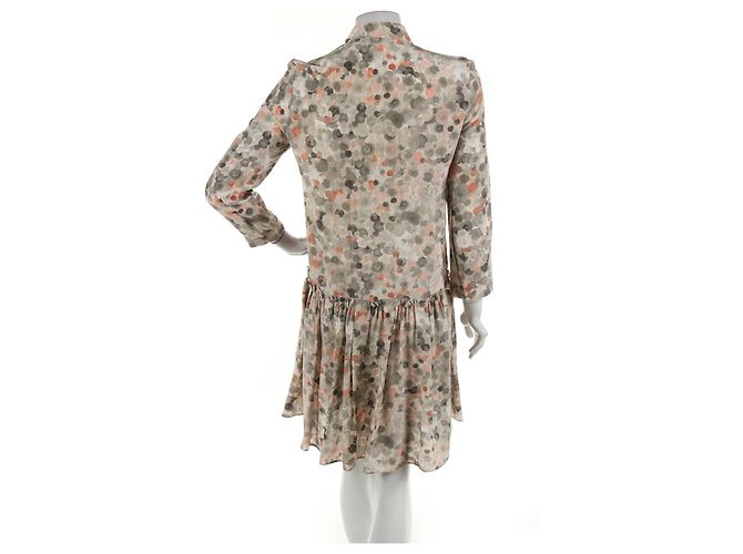 Cacharel Seidenkleid Mehrfarbig Größe M Mehrfarben - Ansicht 2