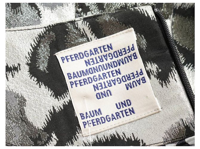 Abito multicolore Baum und Pferdgarten in lurex - vista 3