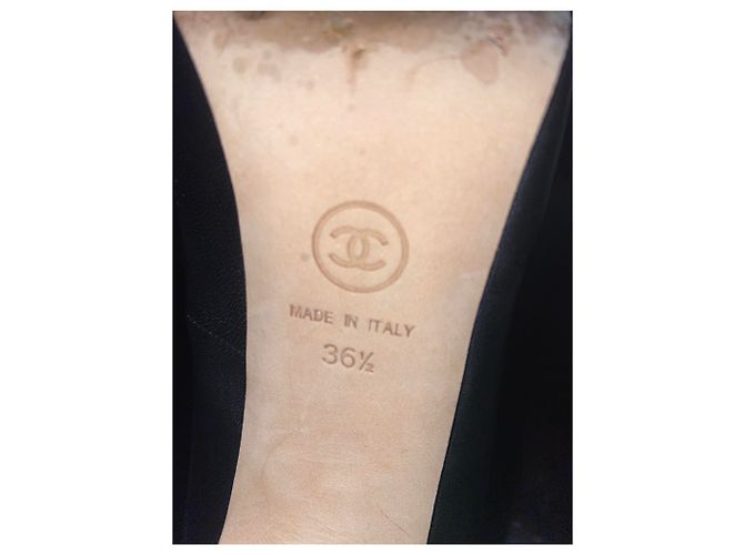 Décolleté Chanel in pelle nera 36.5 Nero - vista 9