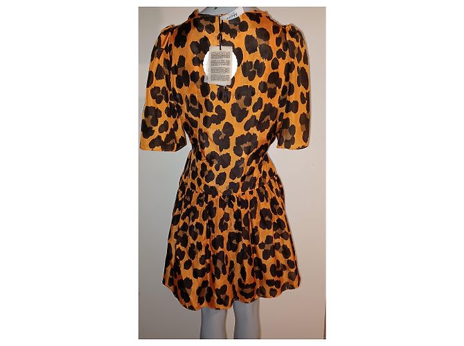 Autre Marque Seidenkleid mehrfarbig Mehrfarben - Ansicht 3