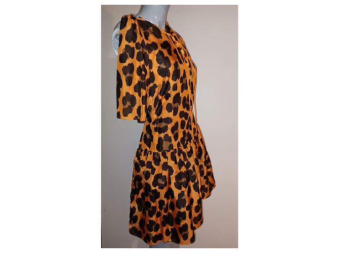 Autre Marque Seidenkleid mehrfarbig Mehrfarben - Ansicht 4