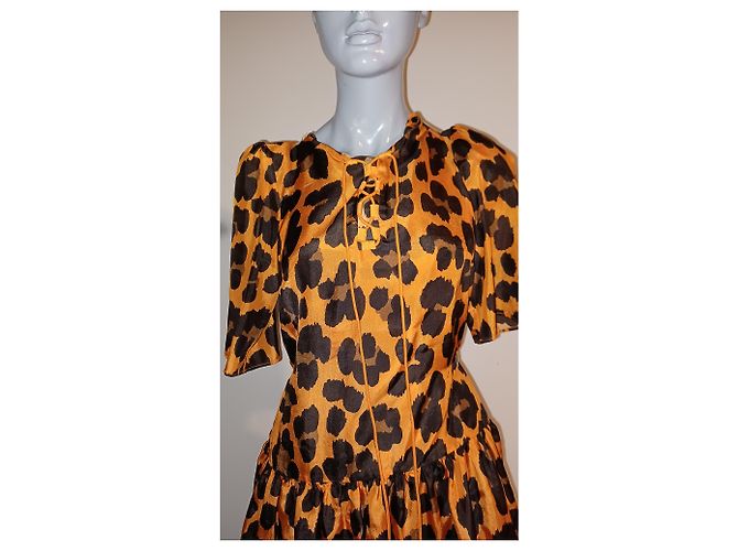 Autre Marque Seidenkleid mehrfarbig Mehrfarben - Ansicht 5
