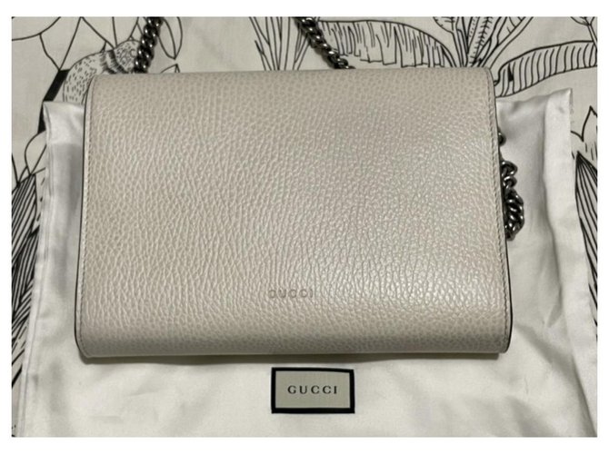 Borsa Mini Dionysus Gucci Pelle Eggshell Bianco sporco - vista 2