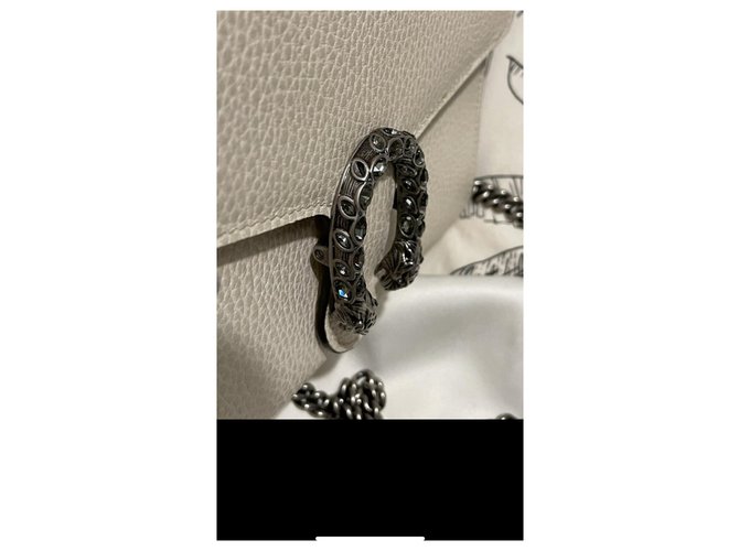 Borsa Mini Dionysus Gucci Pelle Eggshell Bianco sporco - vista 3