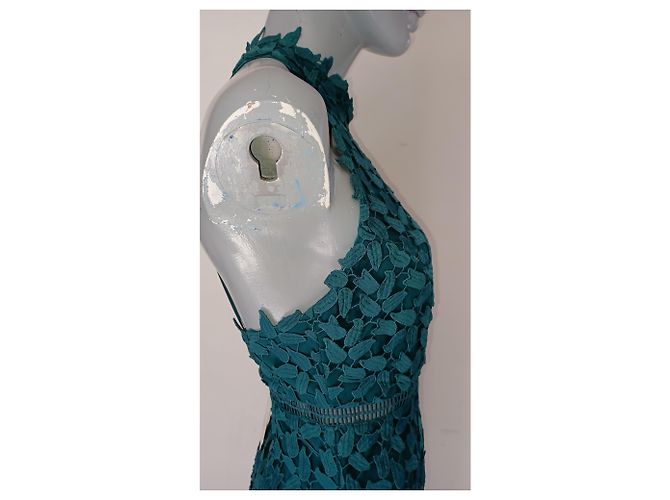Autre Marque Bardot Etuikleid Blau Polyester - Ansicht 3