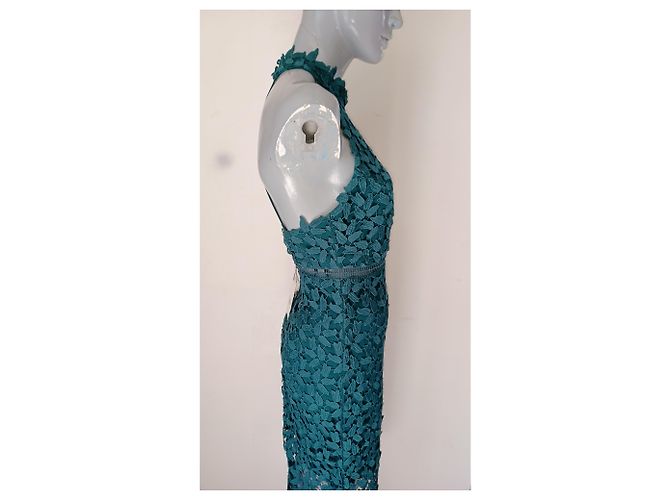 Autre Marque Bardot Etuikleid Blau Polyester - Ansicht 4