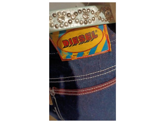 Jeans Diesel in denim blu - vista 3