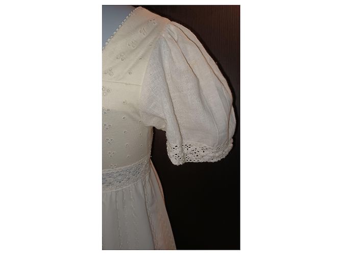 Autre Marque Robe en coton blanc - vue 13