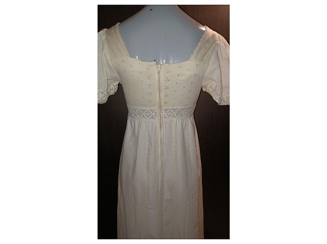 Autre Marque Robe en coton blanc - vue 3