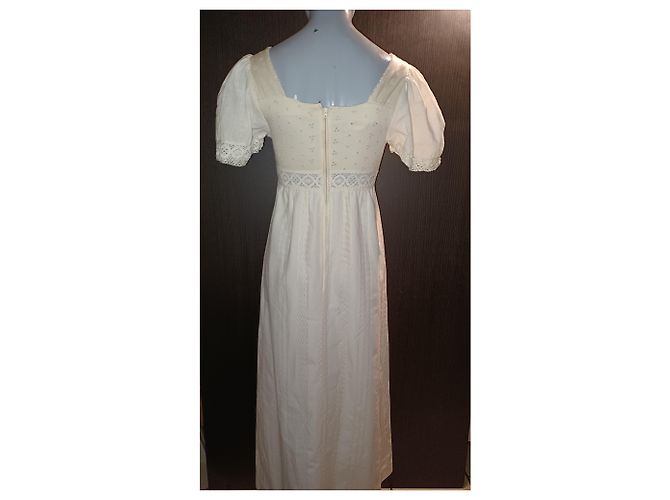 Autre Marque Robe en coton blanc - vue 4