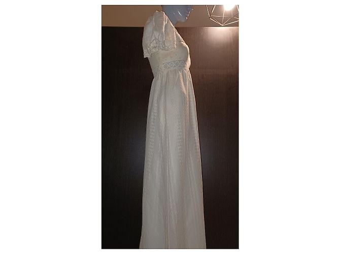 Autre Marque Robe en coton blanc - vue 5