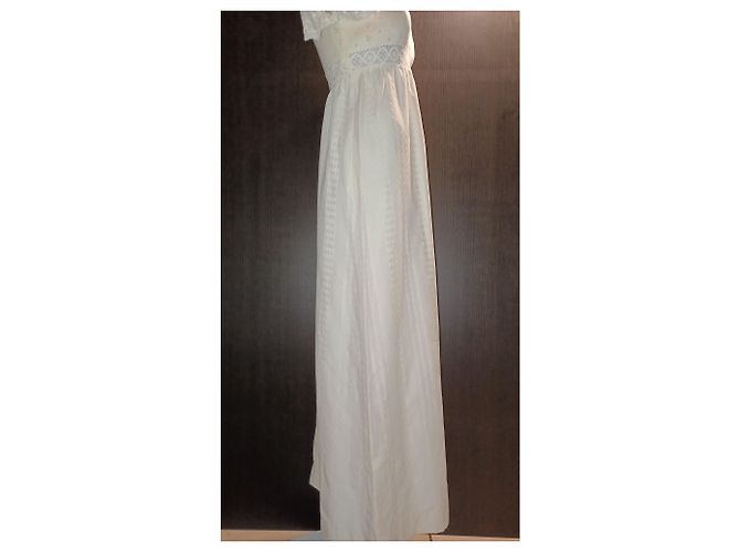 Autre Marque Robe en coton blanc - vue 6