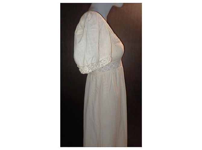 Autre Marque Robe en coton blanc - vue 7