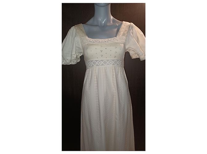 Autre Marque Robe en coton blanc - vue 9