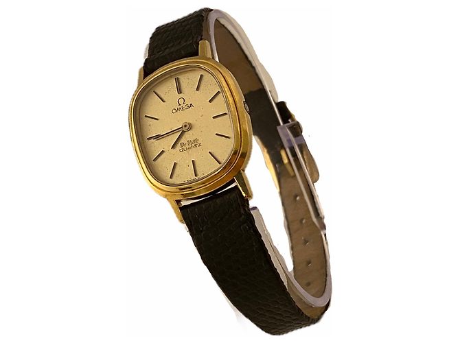 Omega "Vintage Damenuhr, Modell DE VILLE Golden - Ansicht 2